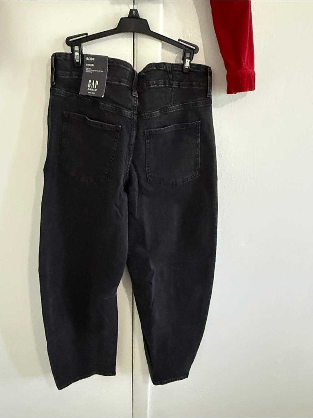 GAP Black Barrel Jeans